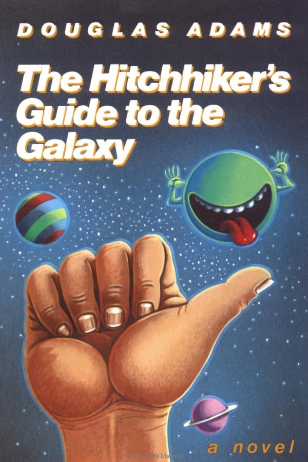 Hitchhiker's Guide to the Galaxy book cover